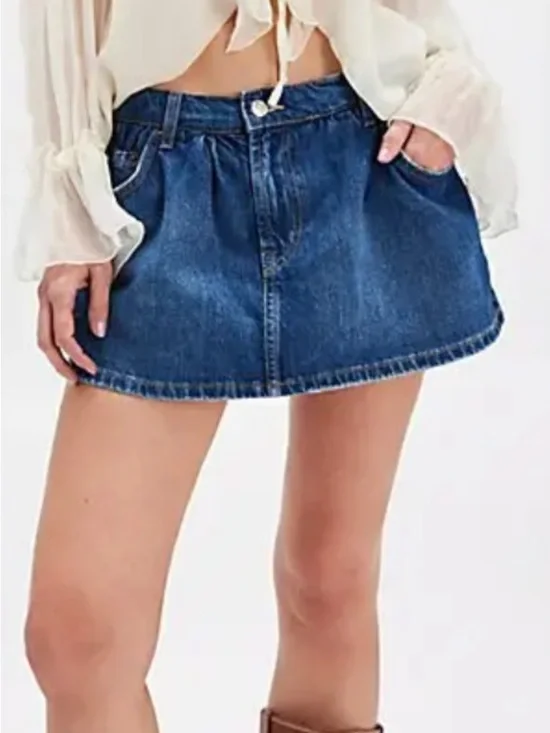 We The Free Denim Skort- Mood Ring❤️ - Picture 3 of 7